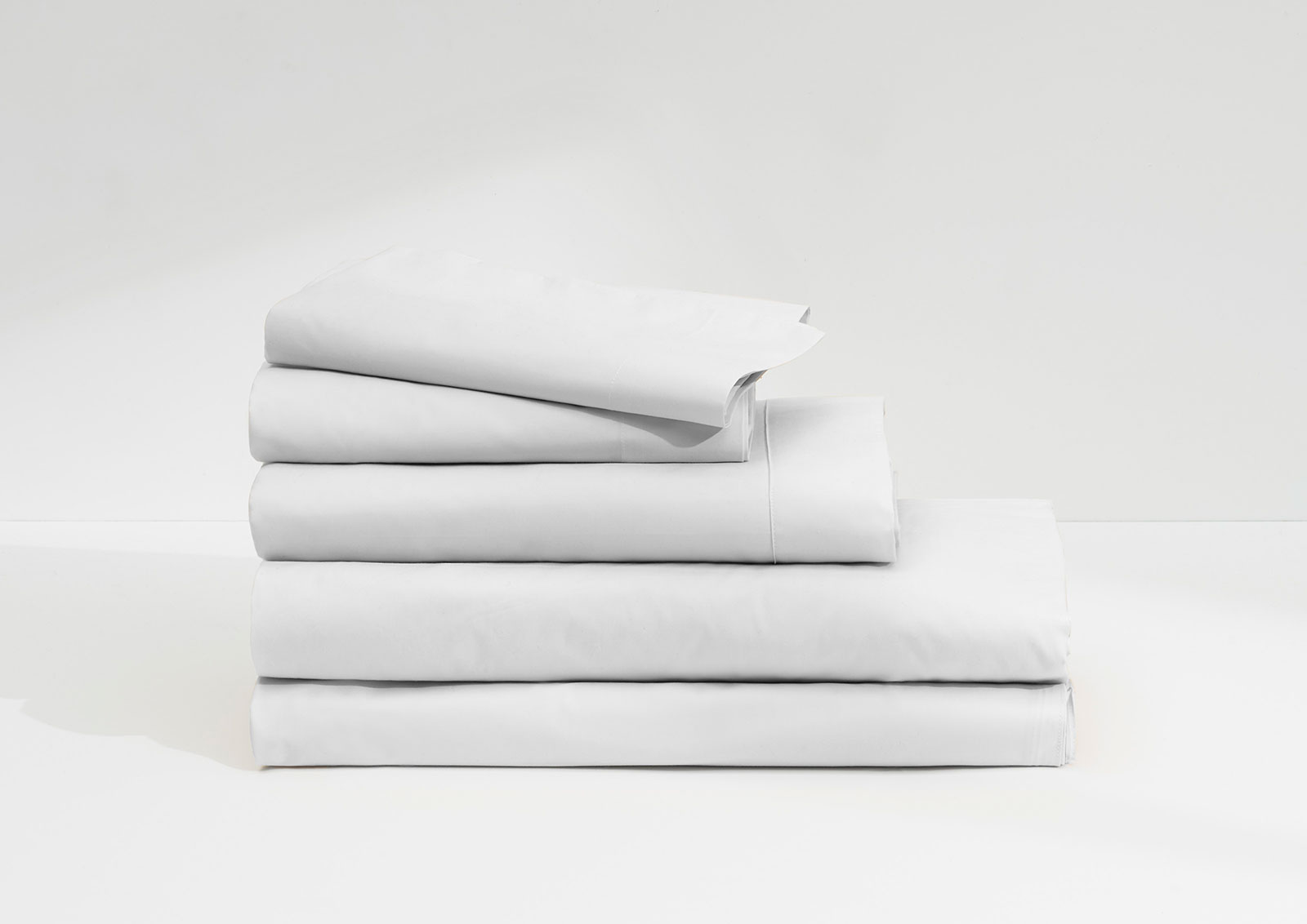 New Casper Supima Cotton Sheet Set Twin WHITE GREY GRAY THE SHEETS NWT in BOX 