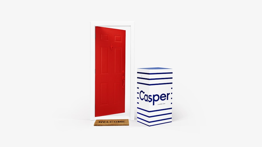Door with Casper box