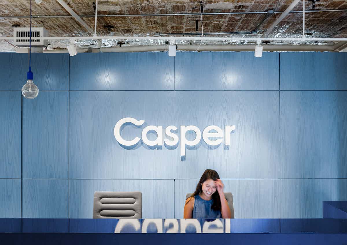 Casper employee in reception