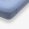 Corner detail of the blue Casper Dog Bed