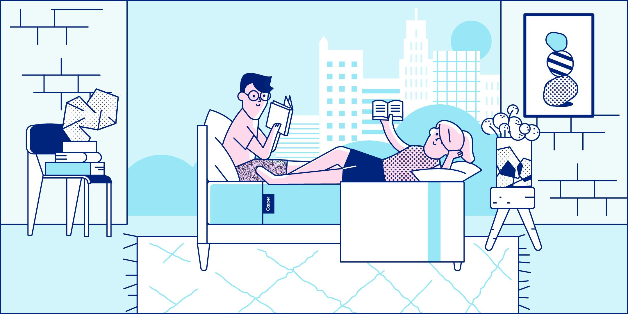 Queen mattress illustration